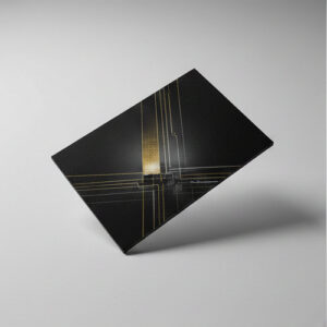 22Pt Black Suede Onyx Business Cards