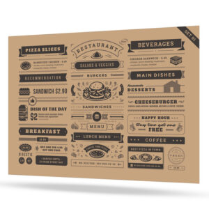 Drink or Bar Menu Graphic Design Service