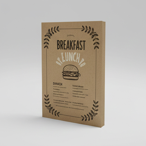 Full Page 18PT Brown Kraft Menu