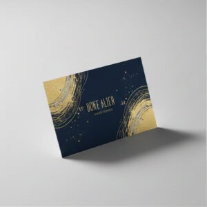 14 Point Uncoated Foil Cards